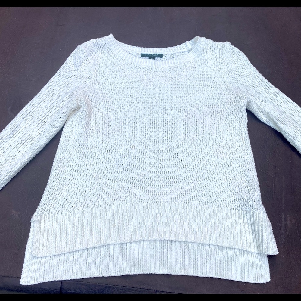 Ralph Lauren semi-see through sweater 3/4 sleeves